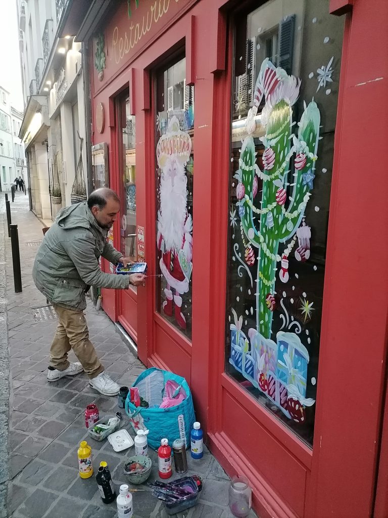 Décoration vitrine éphémère
